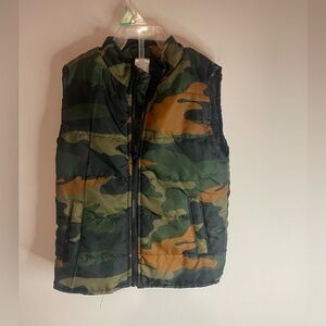 Boys Little Rebels zippered Vest 4T‎ camo